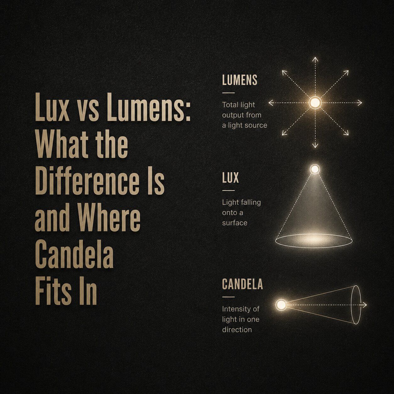 Lux vs Lumens: What Each Measures and When It Matters